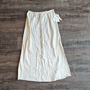 Midnight Sky - Linen Blend Long Skirt